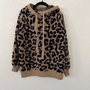 Loft leopard print hoodie